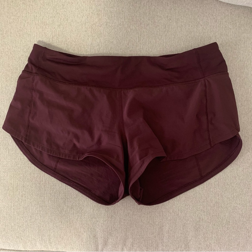 lululemon athletica Women's Athletic Shorts in Deep Burgundy